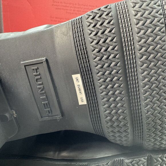 Hunter Original Tour Tall Boot, Black Winter, Rain Boot, Women’s Size 9 New - Picture 10 of 15